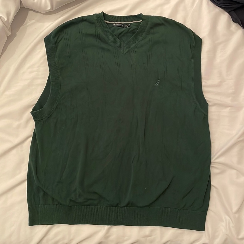 Green Nautica Sweater Vest